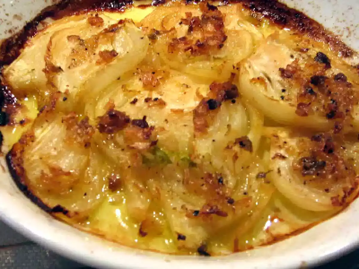 Purée de céleri-chataîgne fumée et gratin de fenouil - photo 2