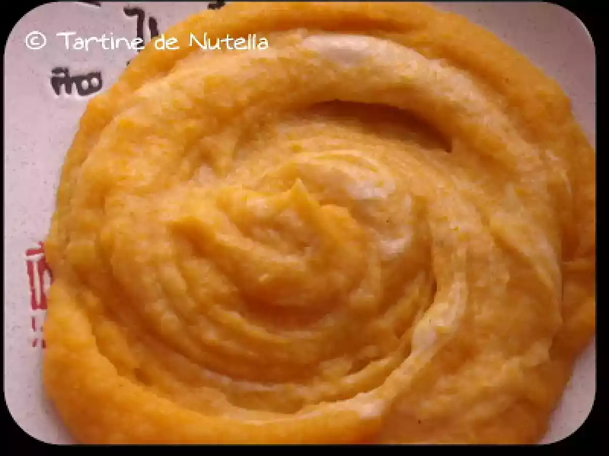 Purée de légumes maison à la vache qui rit au poivre