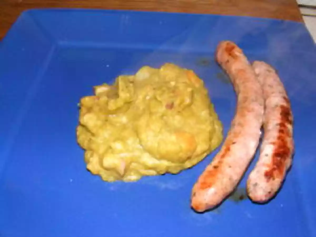 Purée de pois cassés aux lardons fumés - photo 2