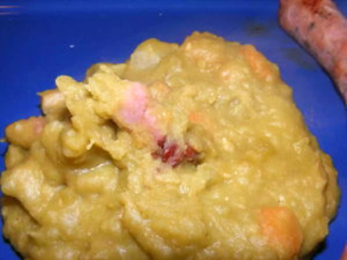 Purée de pois cassés aux lardons fumés - photo 3