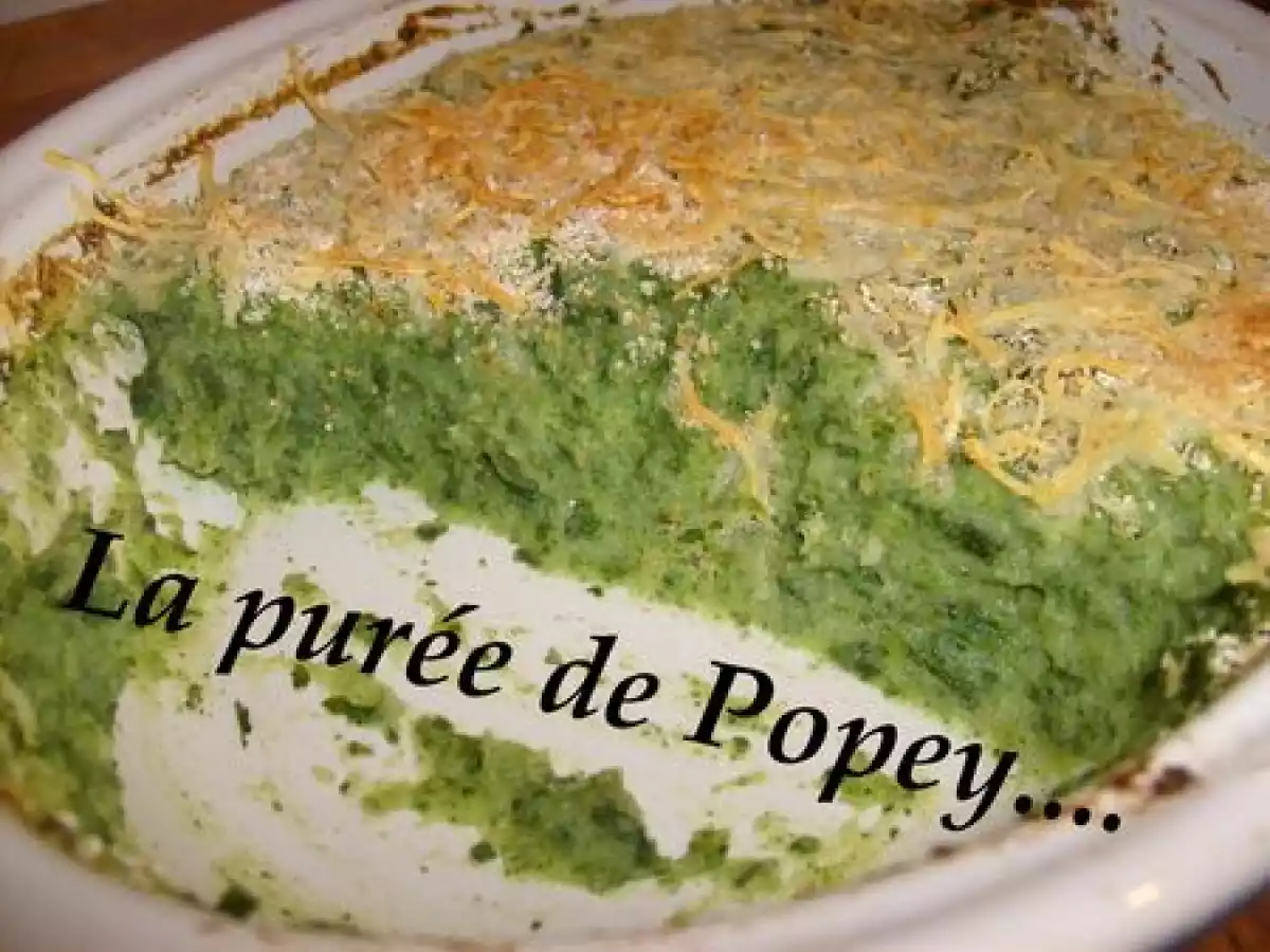 Purée de popeye!!....a faire avec les enfants!!