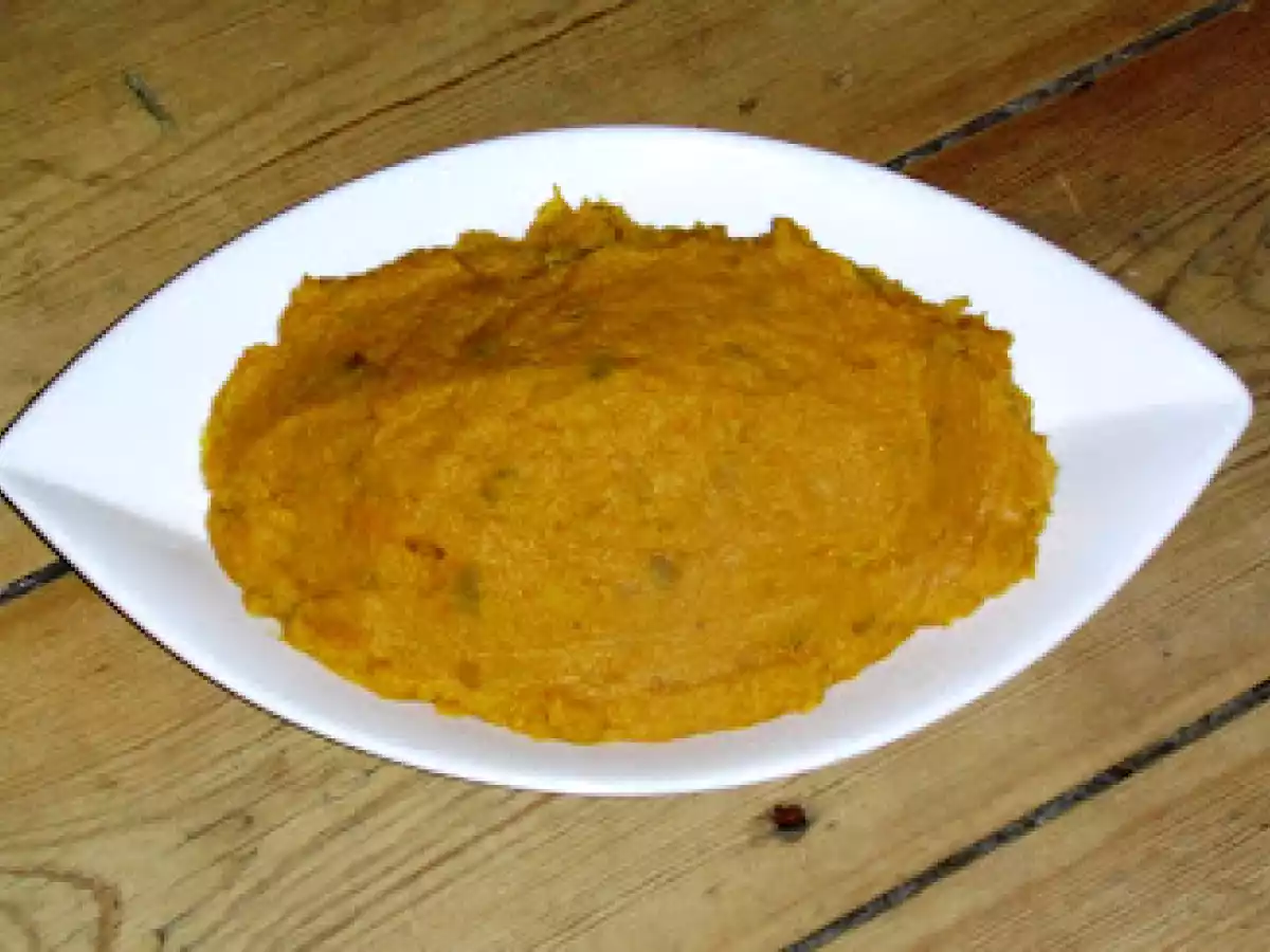 Purée de potimarron au parmesan