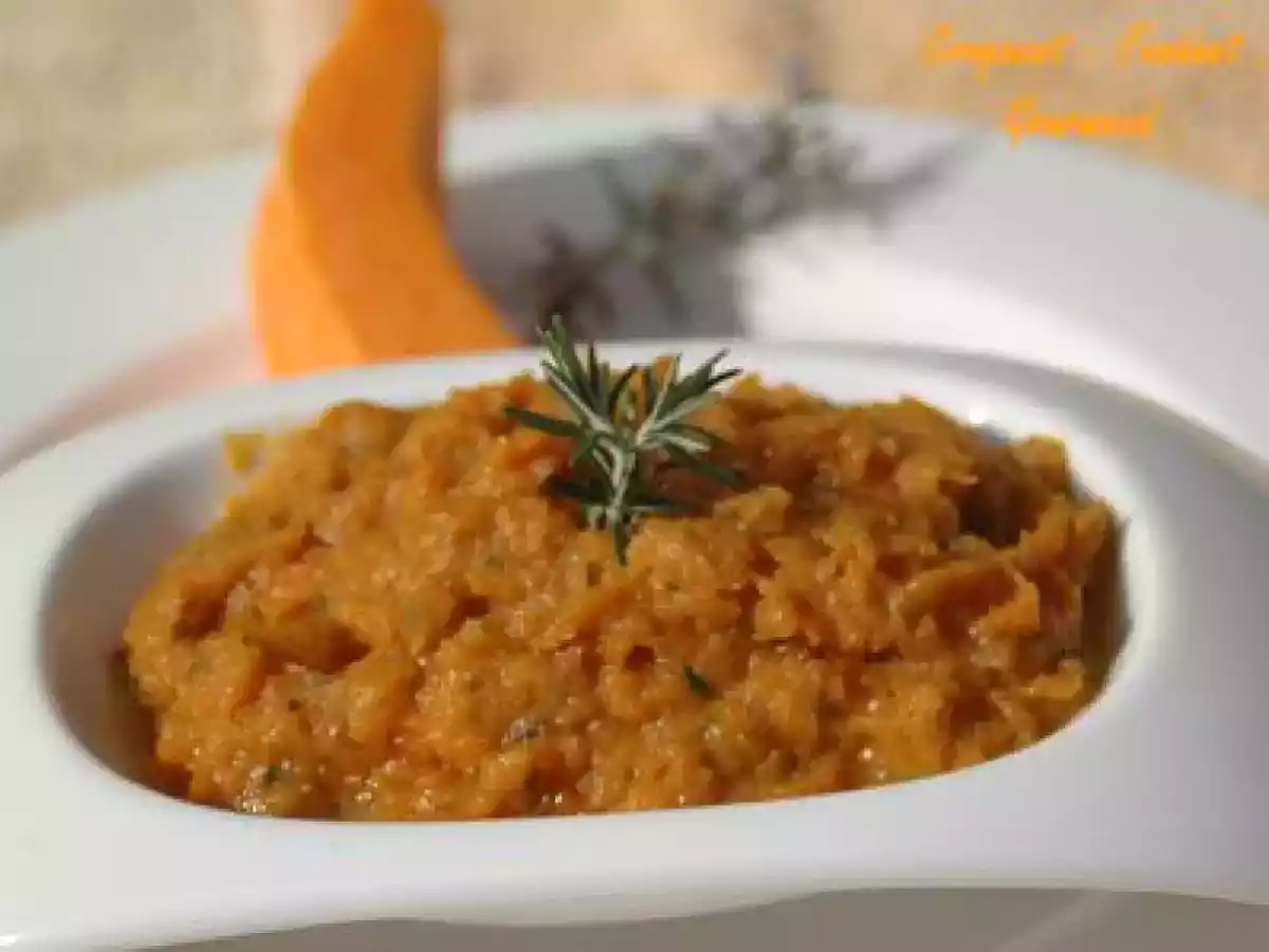 PURÉE de POTIRON à l'AIL et au ROMARIN - photo 3