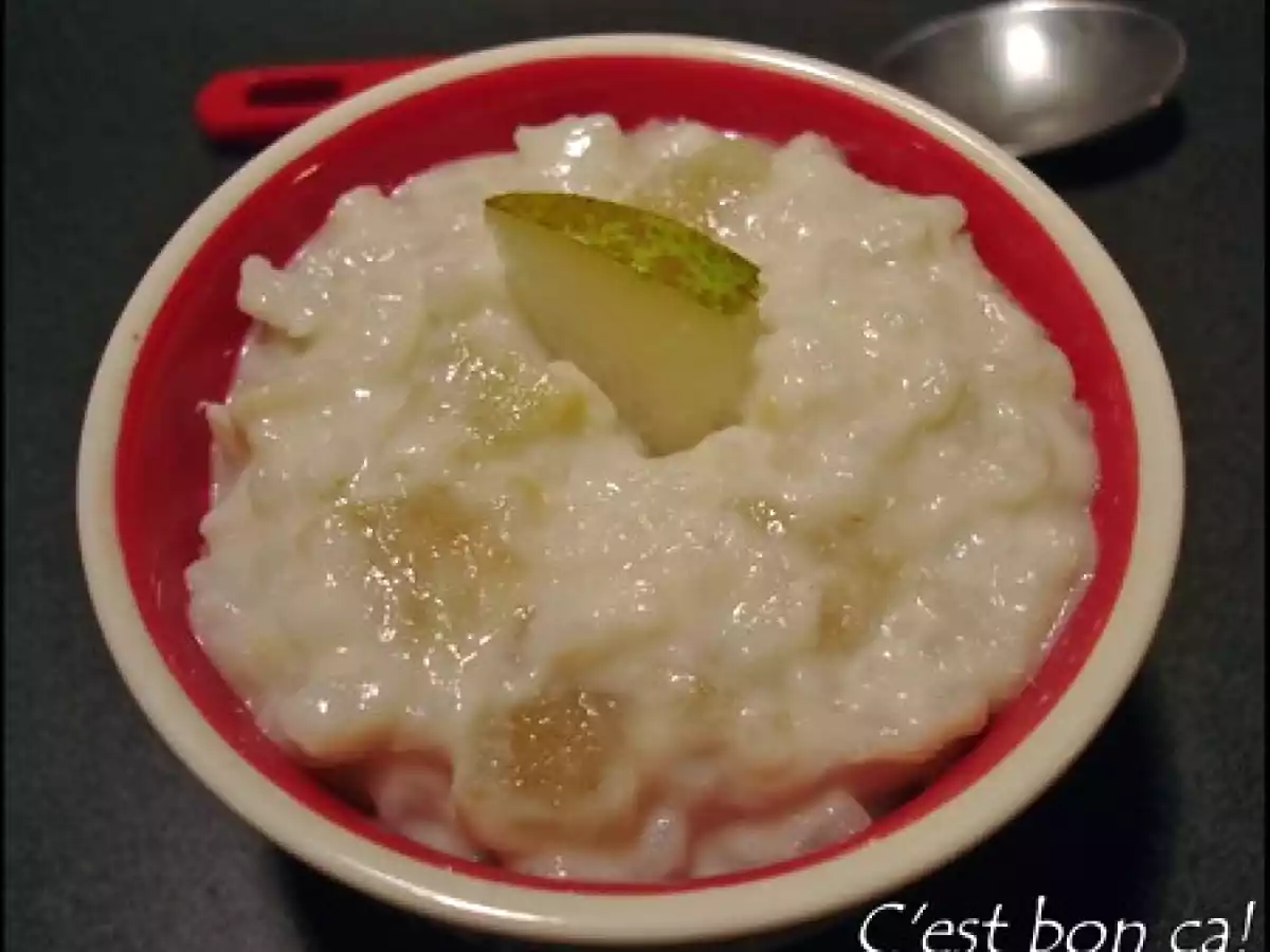 Quand le sucré devient salé...#5: Risotto au lait d'amande, poires et gingembre