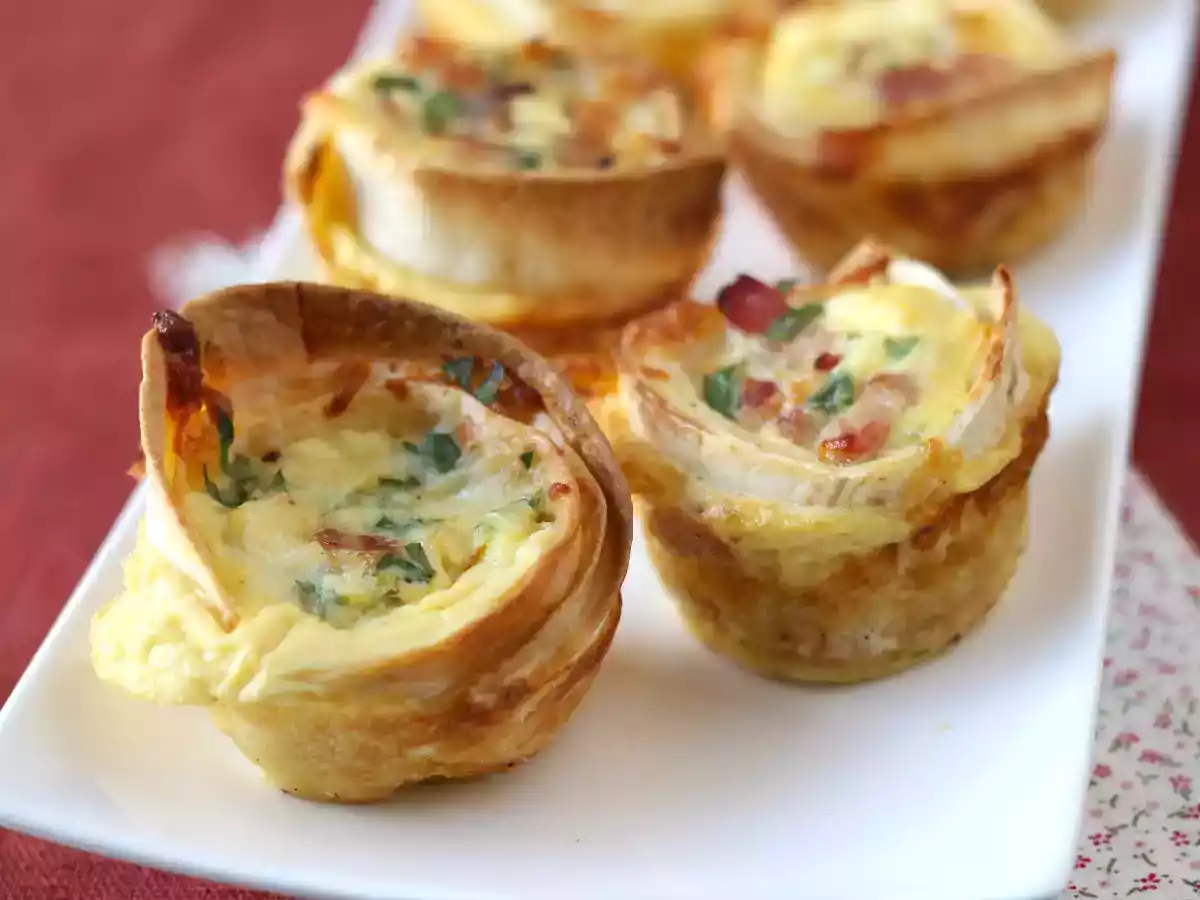 Que faire avec des tortillas? Des petites quiches faciles et économiques!