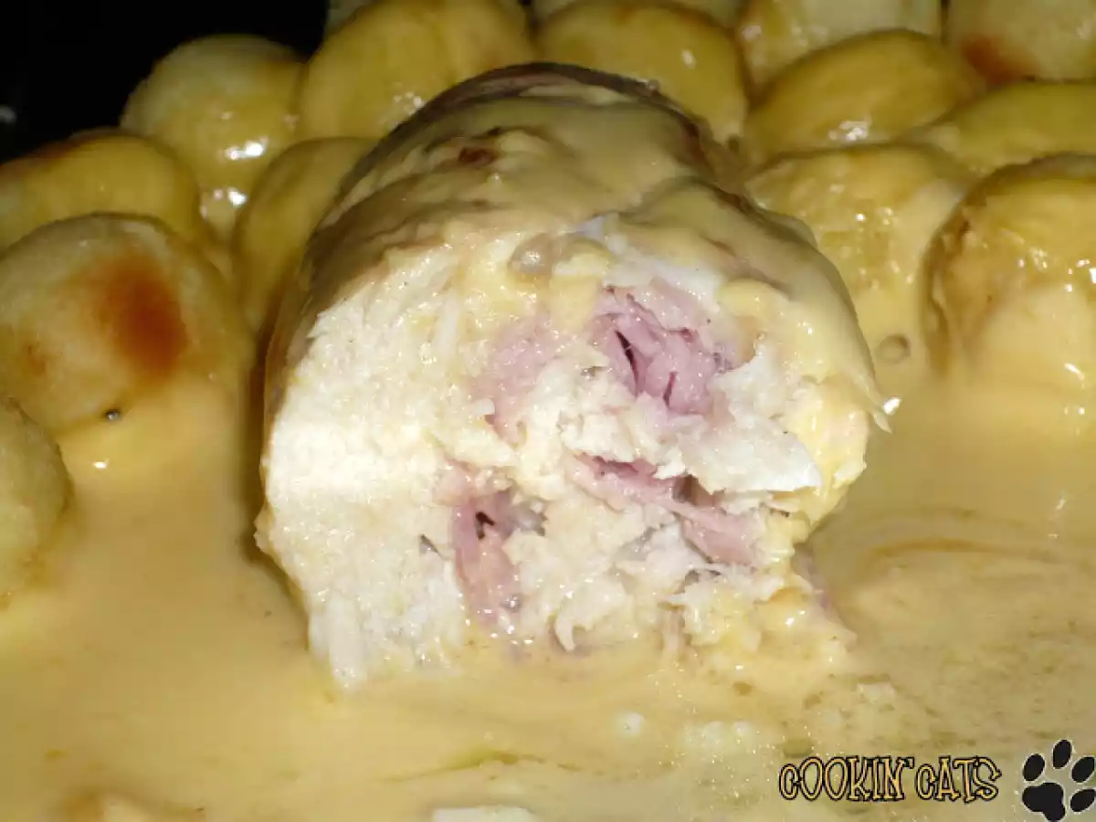 QUENELLE DE POULET AU BACON ET SA SAUCE AU CHEDDAR - photo 3