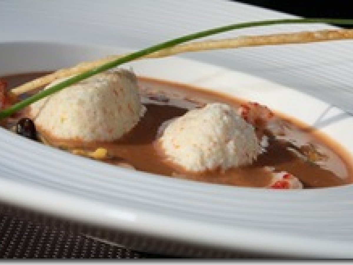 Quenelle légère de poisson et bisque de langoustine aux coquillages Recette Ptitchef