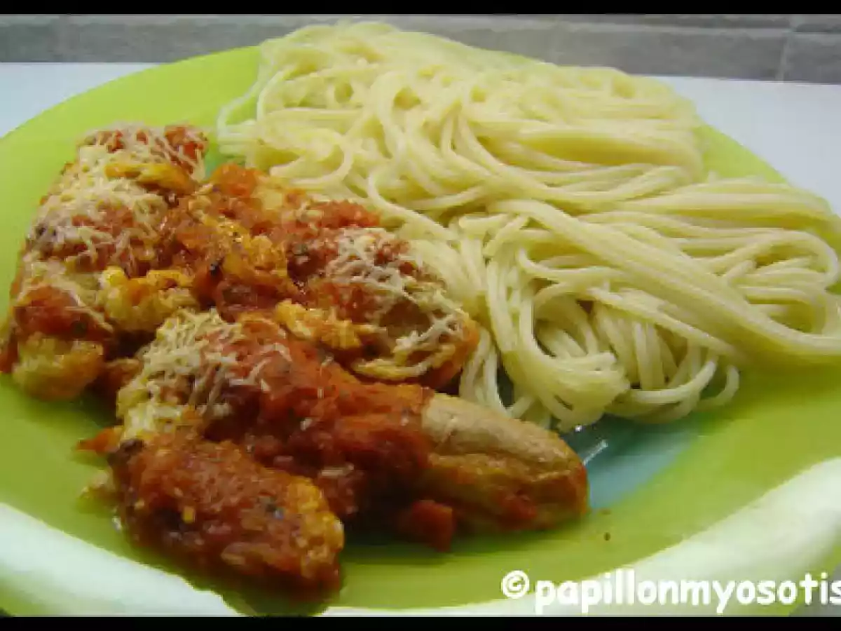 QUENELLES DE BROCHET SAUCE TOMATE ET SON ASSIETTE DE SPAGHETTI - photo 2