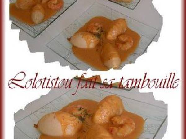 Quenelles de poisson sauce Langoustines avec coocki'in