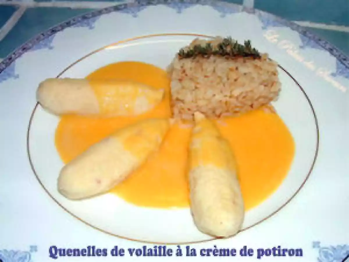 Quenelles de volaille à la crème de potiron - photo 3
