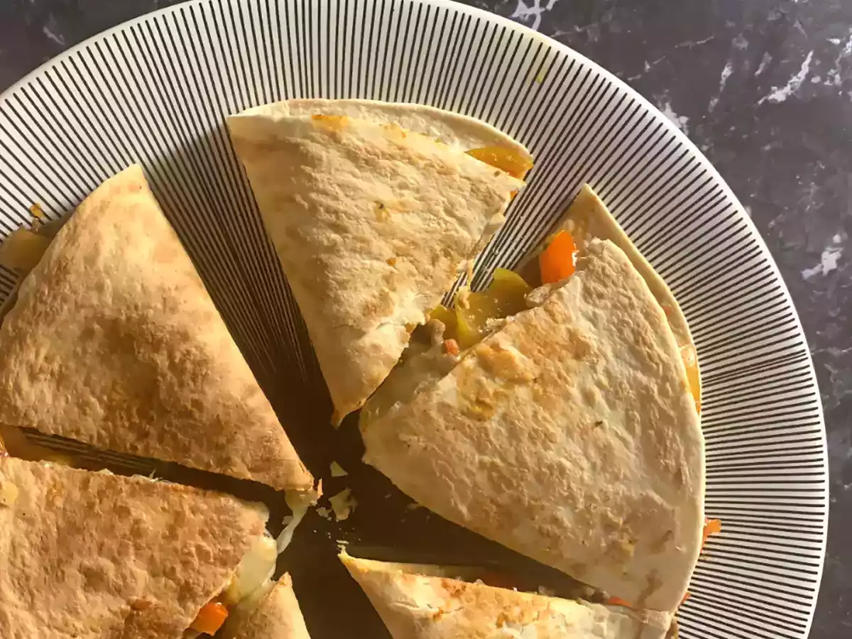 Quesadillas au boeuf et aux poivrons - photo 2