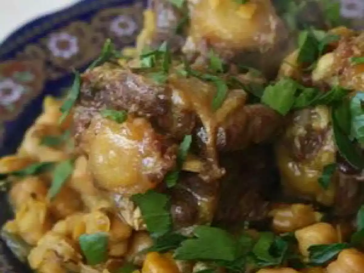 Queue de boeuf aux pois chiche