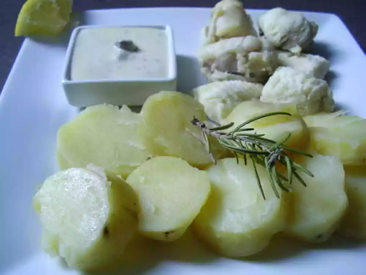 Queues de lotte à l'estragon.