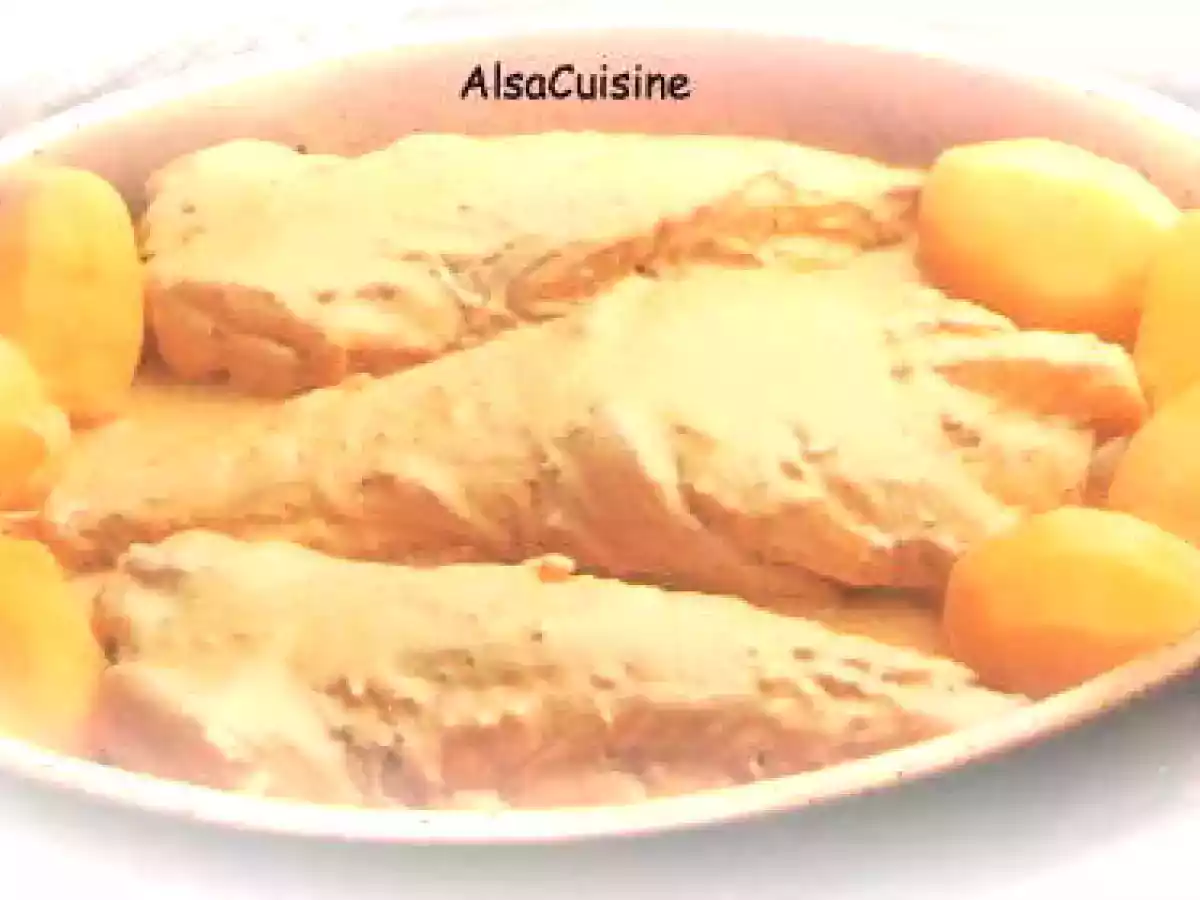 Queues de lotte à la moutarde