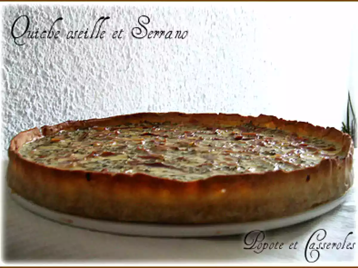 Quiche à l'oseille et au jambon Serrano - photo 2