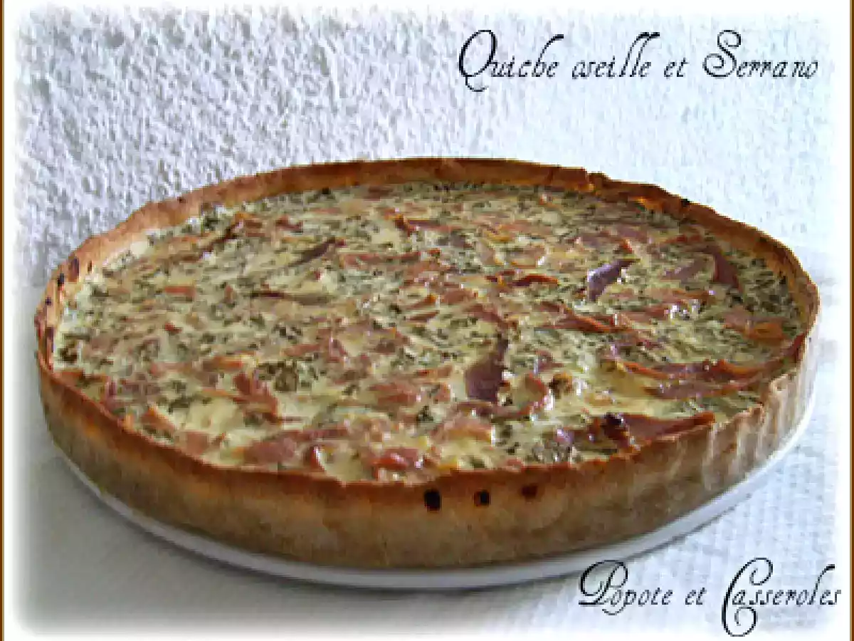 Quiche à l'oseille et au jambon Serrano - photo 4