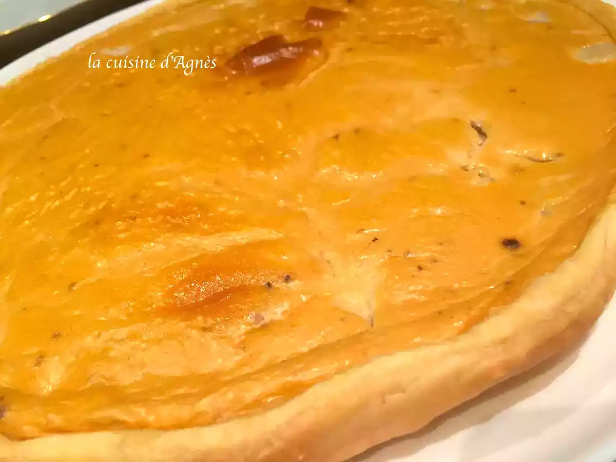 Quiche à la bisque de homard et aux noix de pétoncle