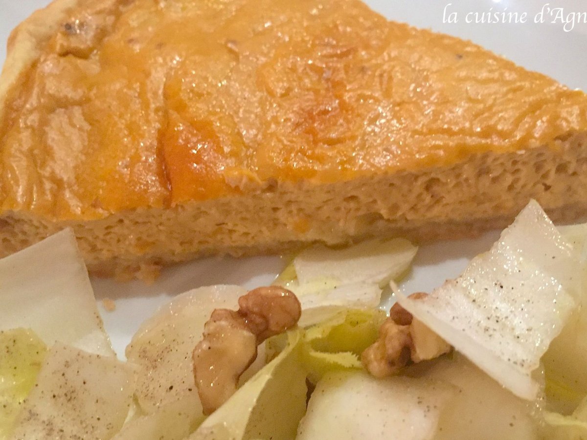 Quiche à la bisque de homard et aux noix de pétoncle Recette Ptitchef