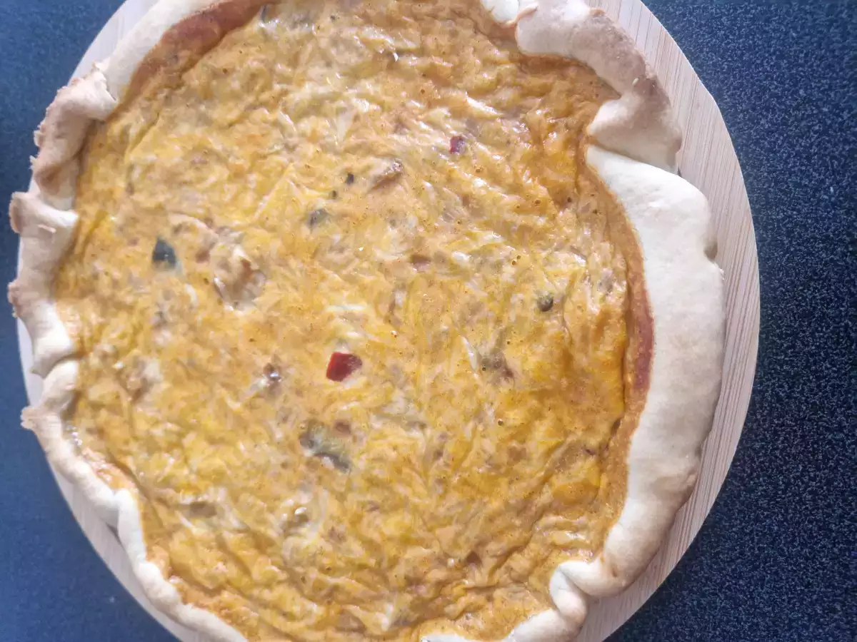 Quiche à la ratatouille et au thon - photo 2