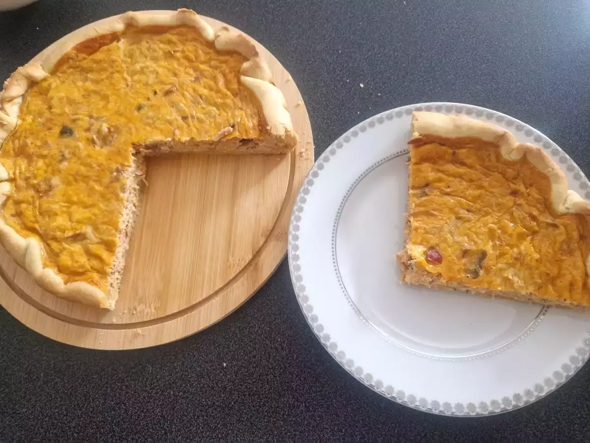 Quiche à la ratatouille et au thon - photo 3