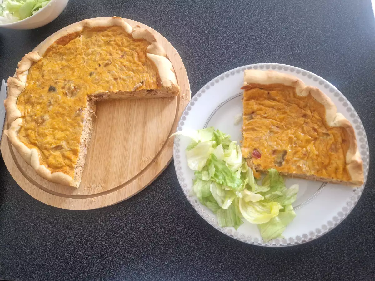 Quiche à la ratatouille et au thon - photo 4