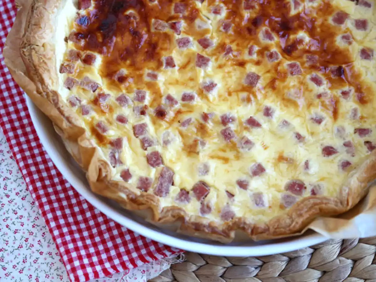 Quiche allégée au jambon, fromage et yaourt! - photo 2