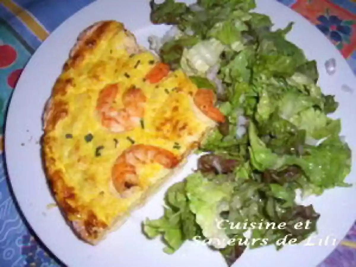 Quiche au crabe et aux crevettes