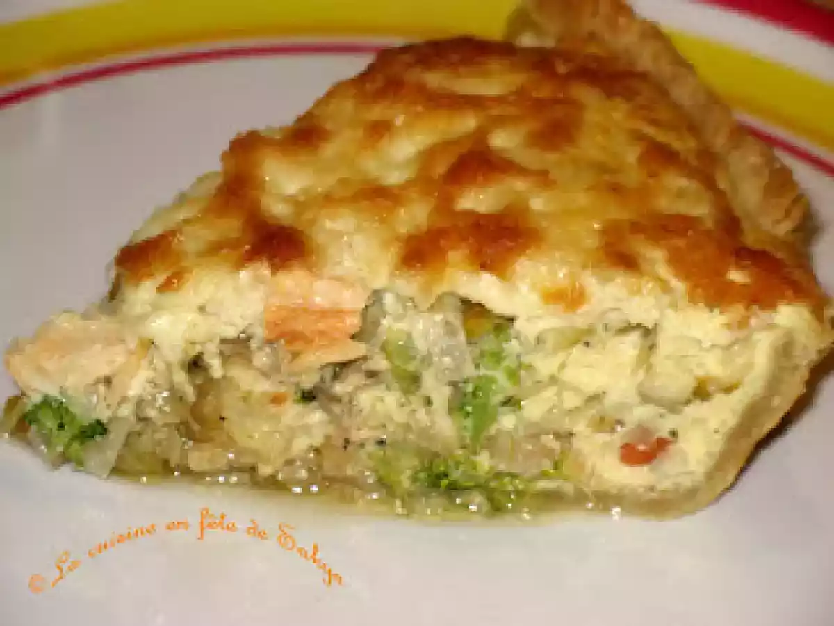 Quiche au crabe et aux légumes