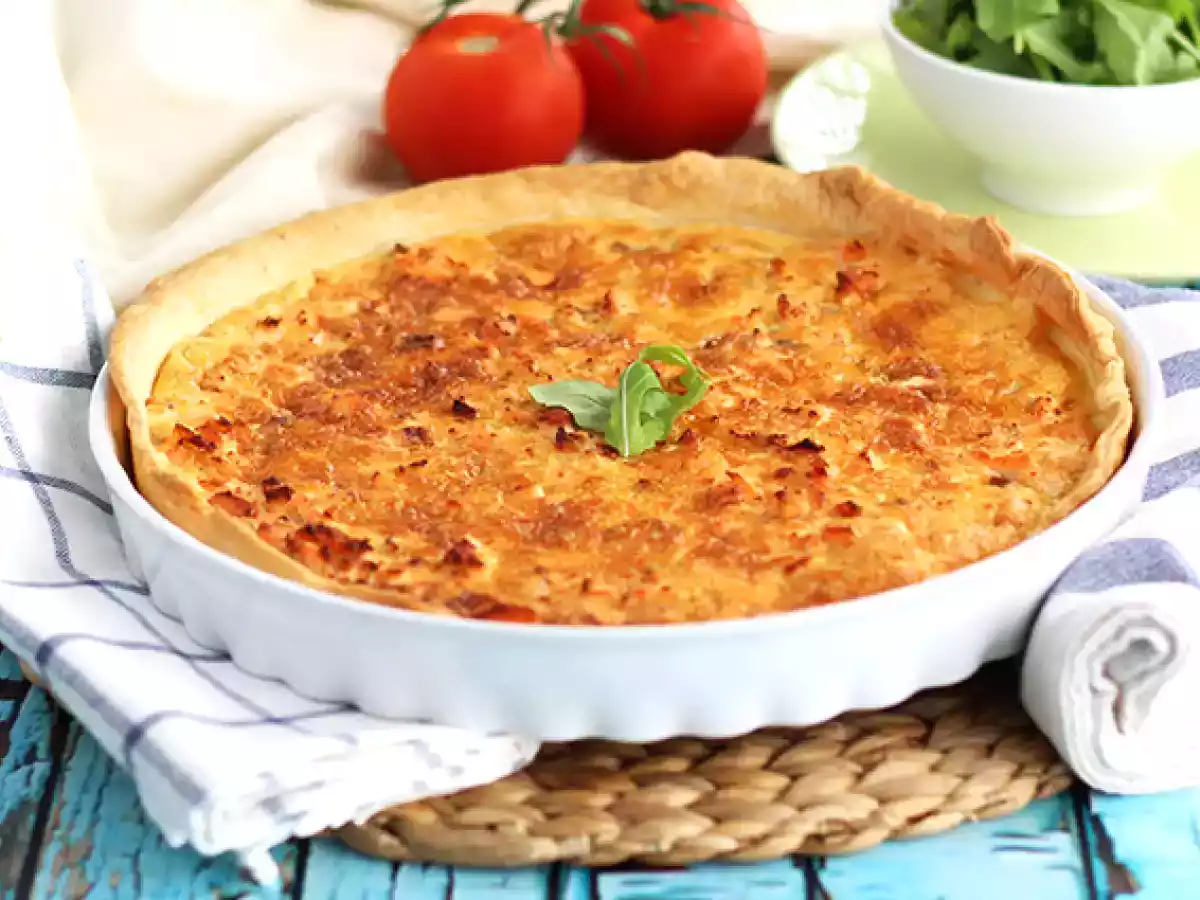 Quiche au saumon facile et rapide