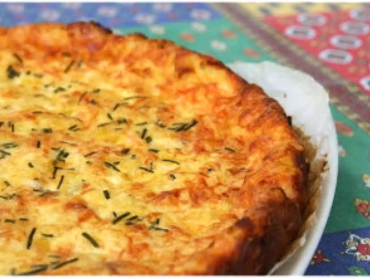 Quiche au saumon fumé et au poireau (sans pâte)