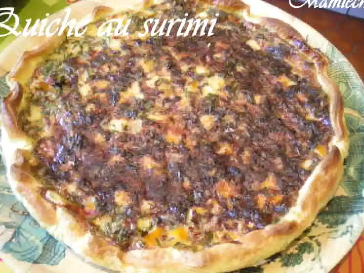 quiche au surimi et aux poivrons