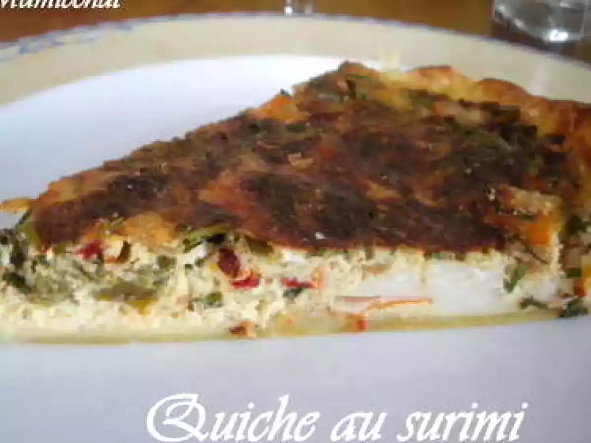quiche au surimi et aux poivrons - photo 2