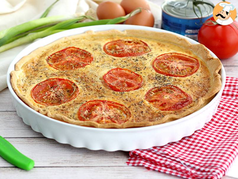 Quiche au thon et à la tomate, Recette Ptitchef