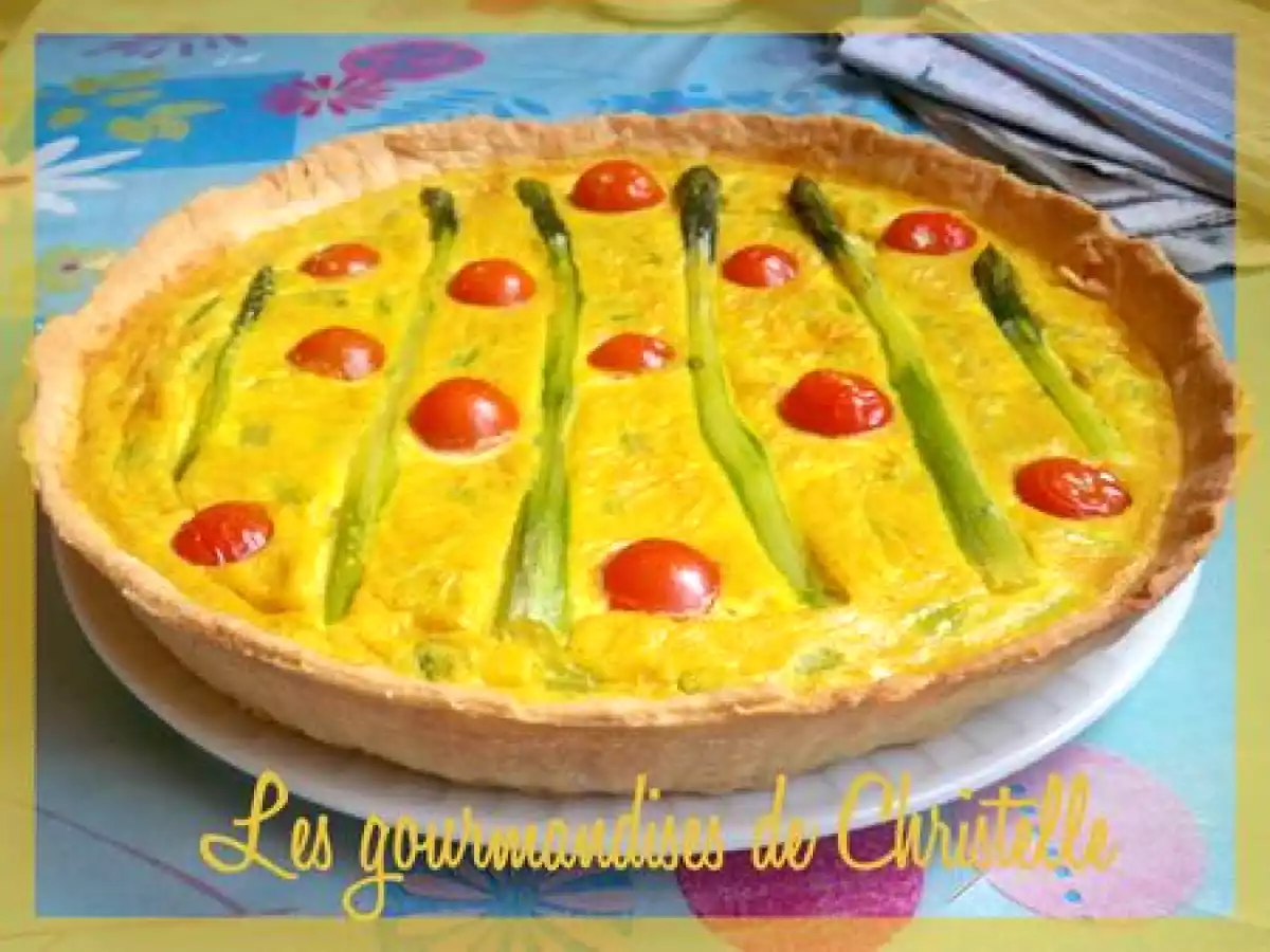 Quiche aux asperges, coriandre et curry de eric kayser