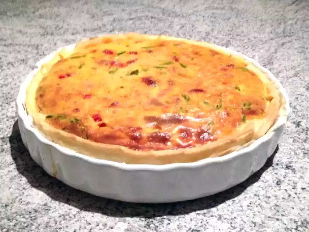 Quiche aux Asperges Vertes et lardons