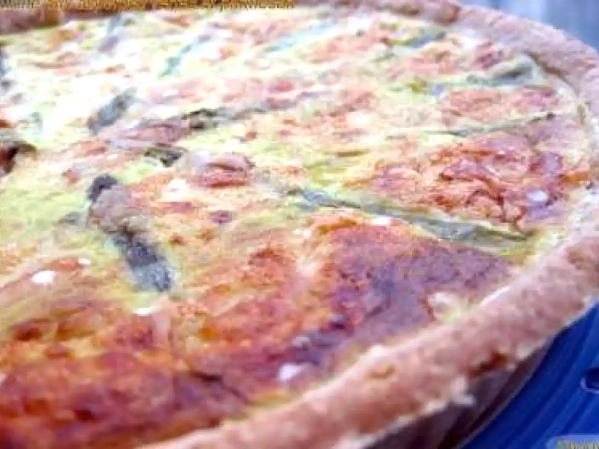 Quiche aux asperges vertes et parmesan - photo 2