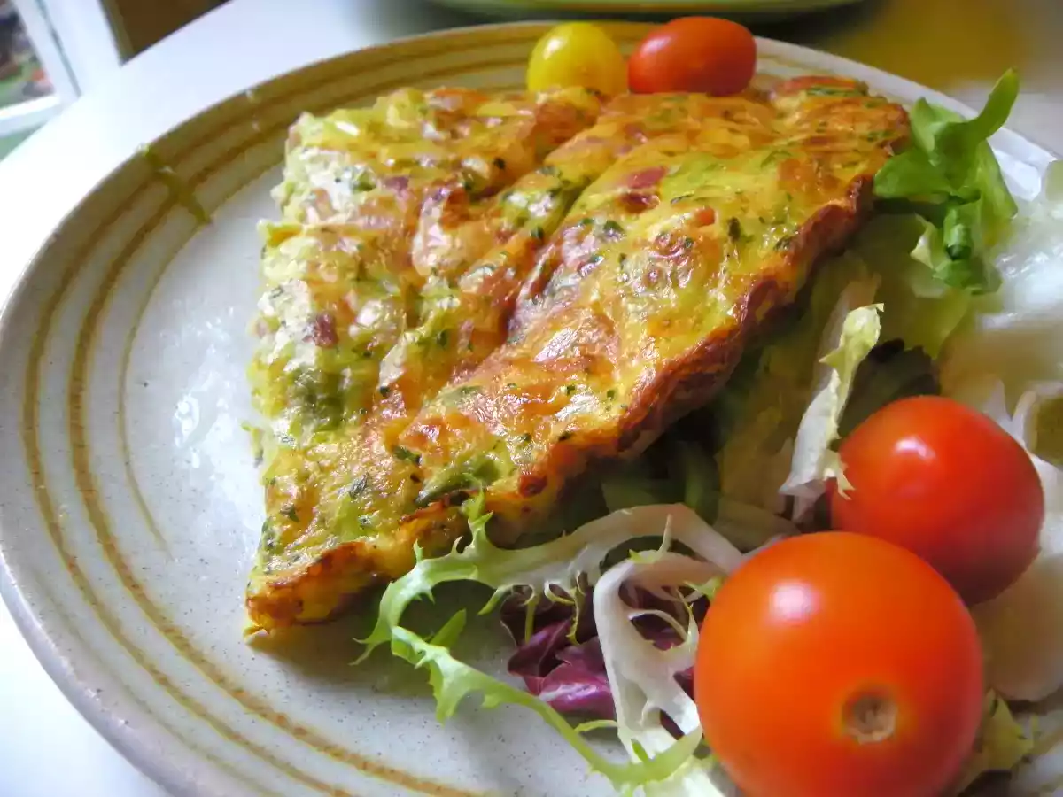 Quiche aux Asperges vertes - Recette facile sans pâte