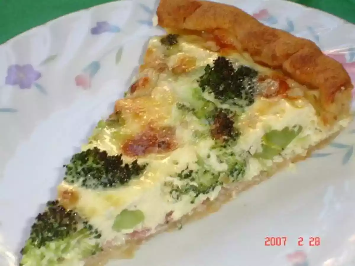 Quiche aux brocolis/flan/gorgonzola
