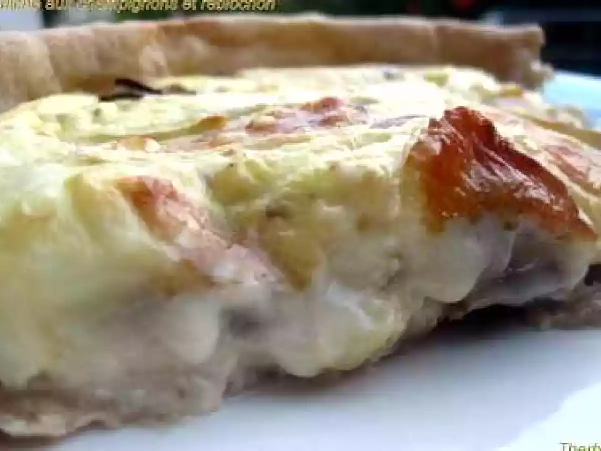 Quiche aux champignons et reblochon - photo 2