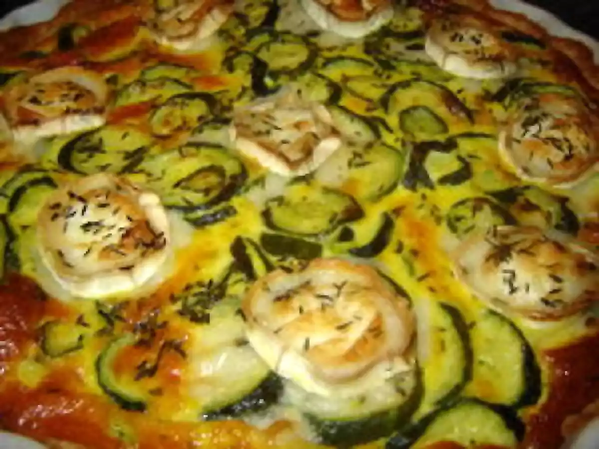 Quiche aux courgettes et au chèvre