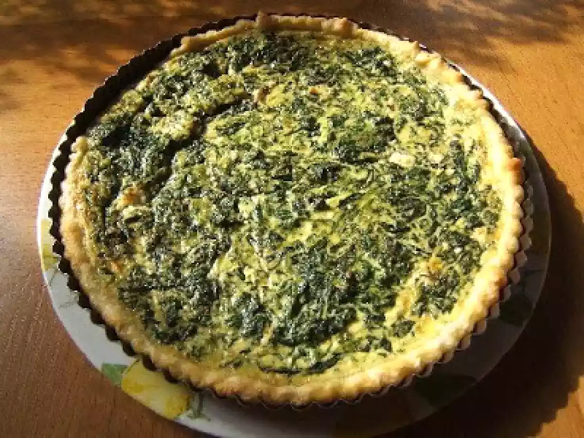 Quiche aux épinards et au boursin
