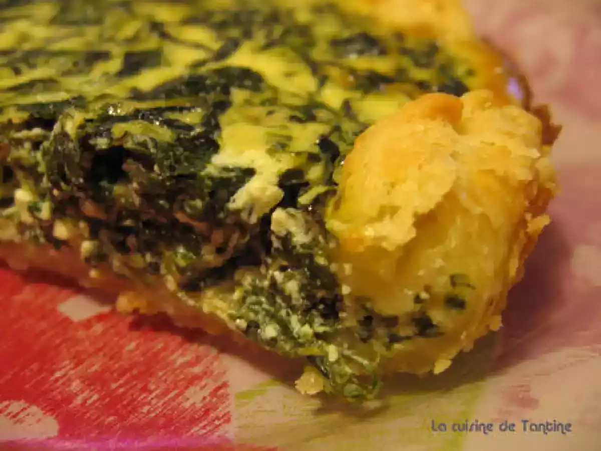 Quiche aux épinards et au boursin