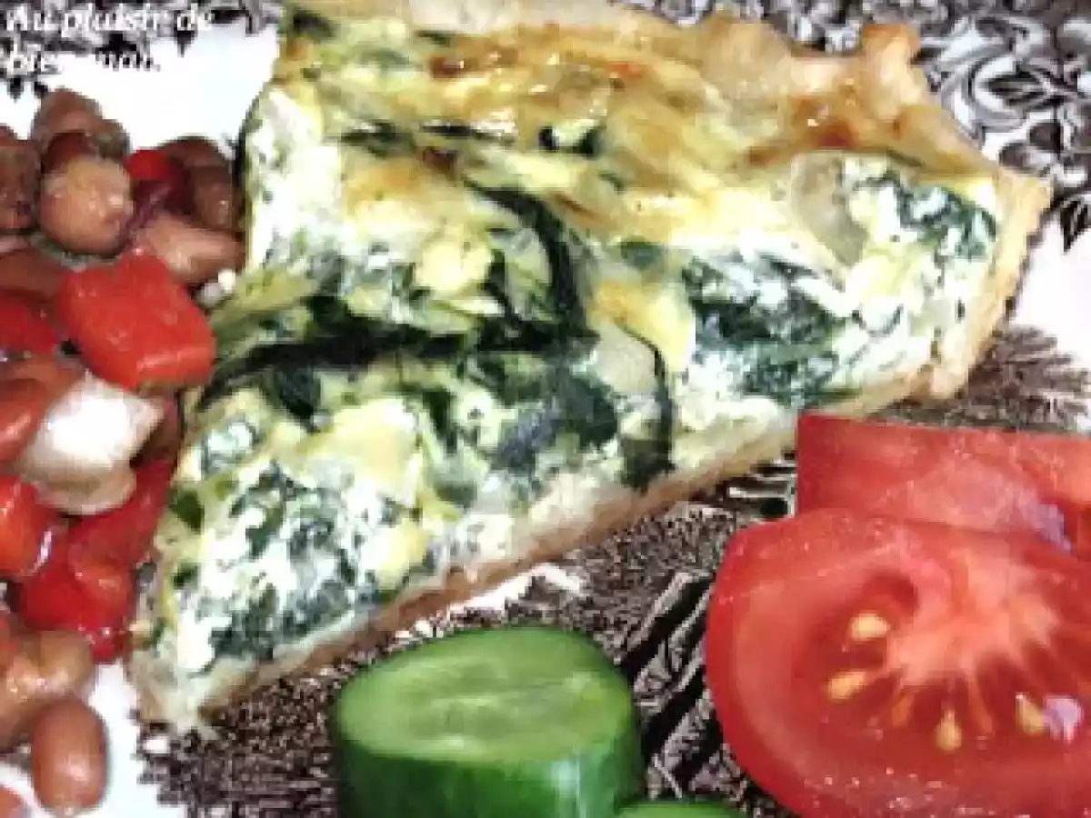 Quiche aux épinards et au tofu