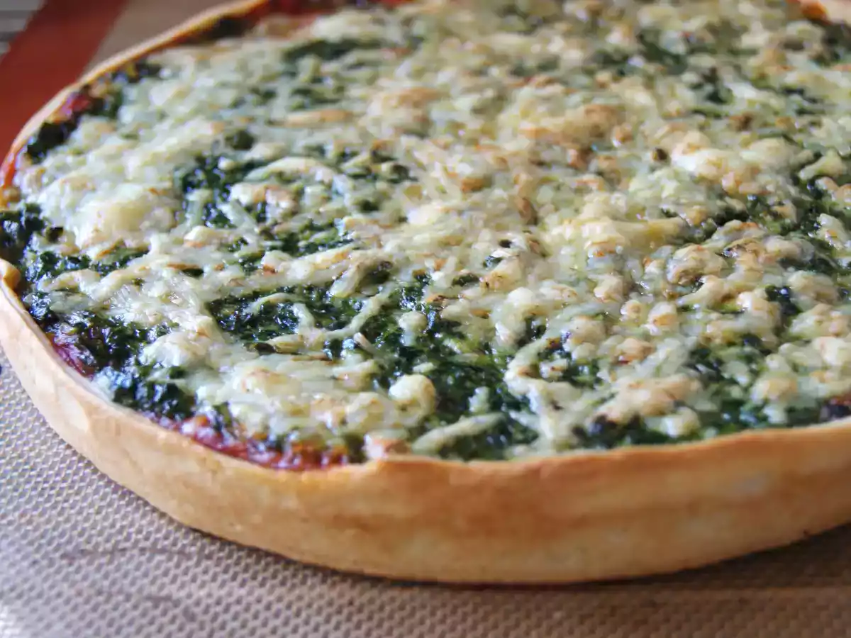 Quiche aux épinards et saumon fumé