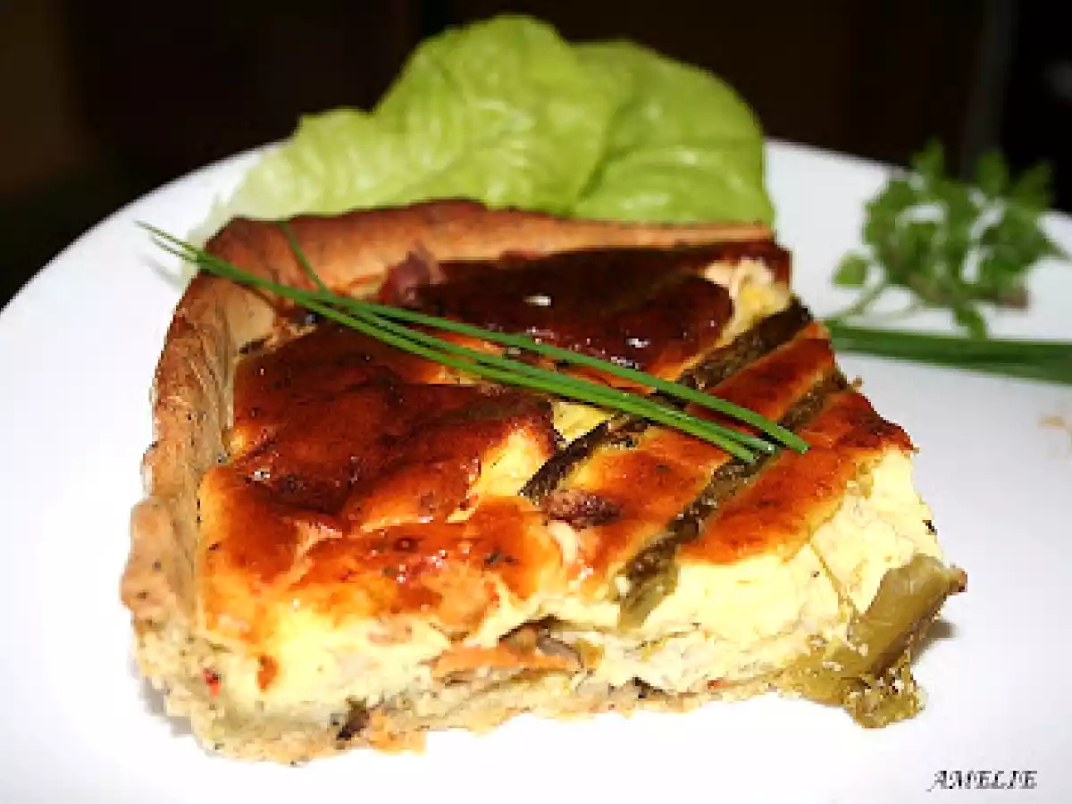 QUICHE AUX FRUITS DE MER ET ASPERGES VERTES - photo 2