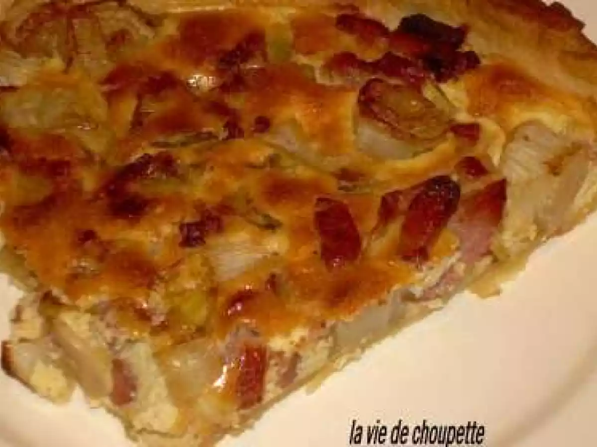 Quiche aux lardons et aux endives