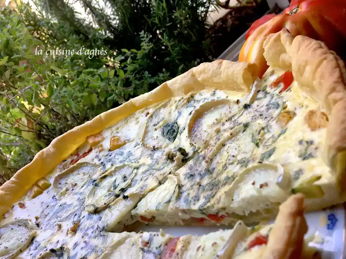 Quiche aux légumes et au chèvre