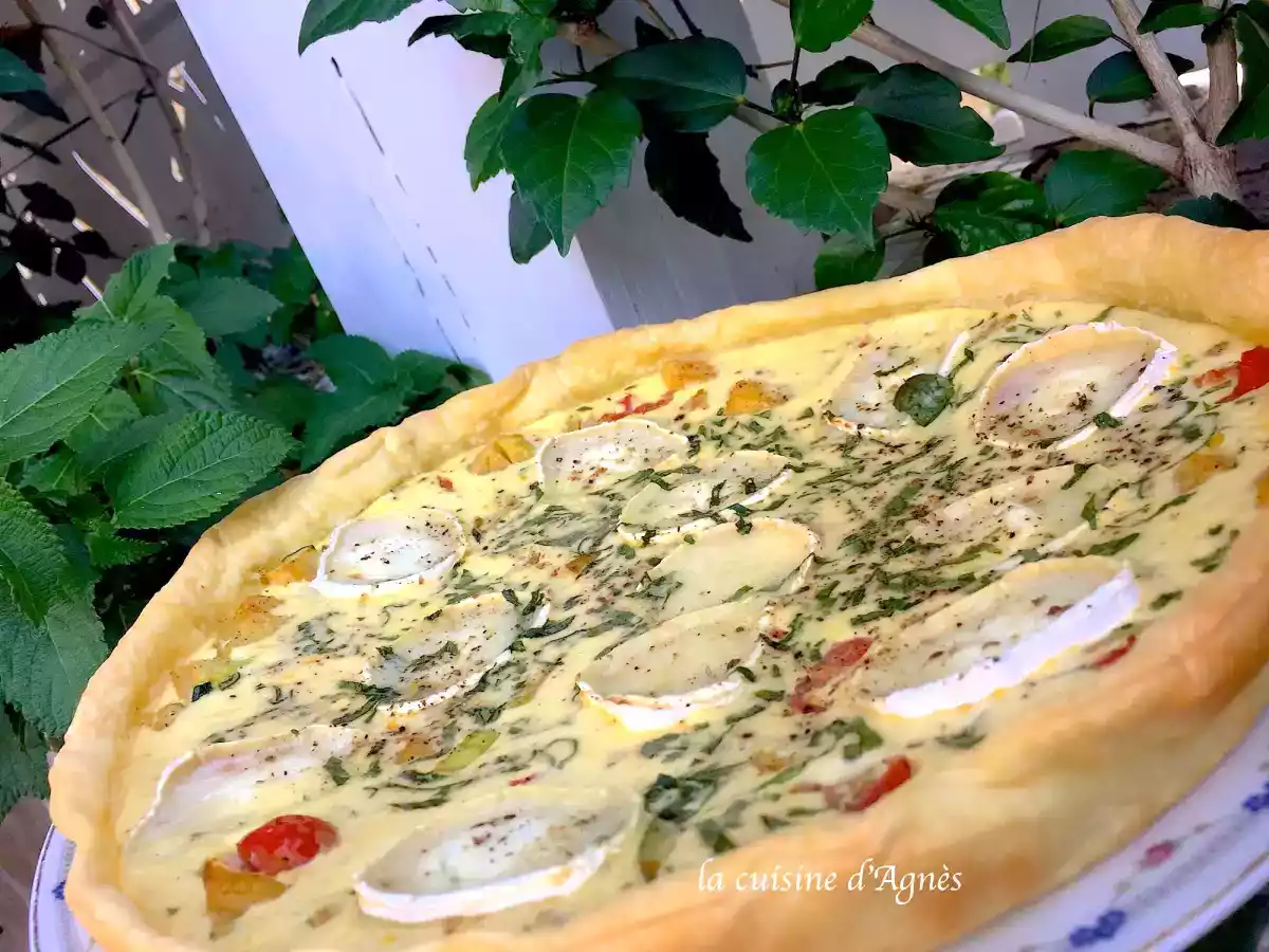Quiche aux légumes et au chèvre - photo 2