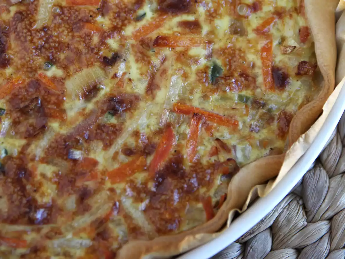 Quiche aux légumes et lardons qui plaît à tout le monde ! - photo 2