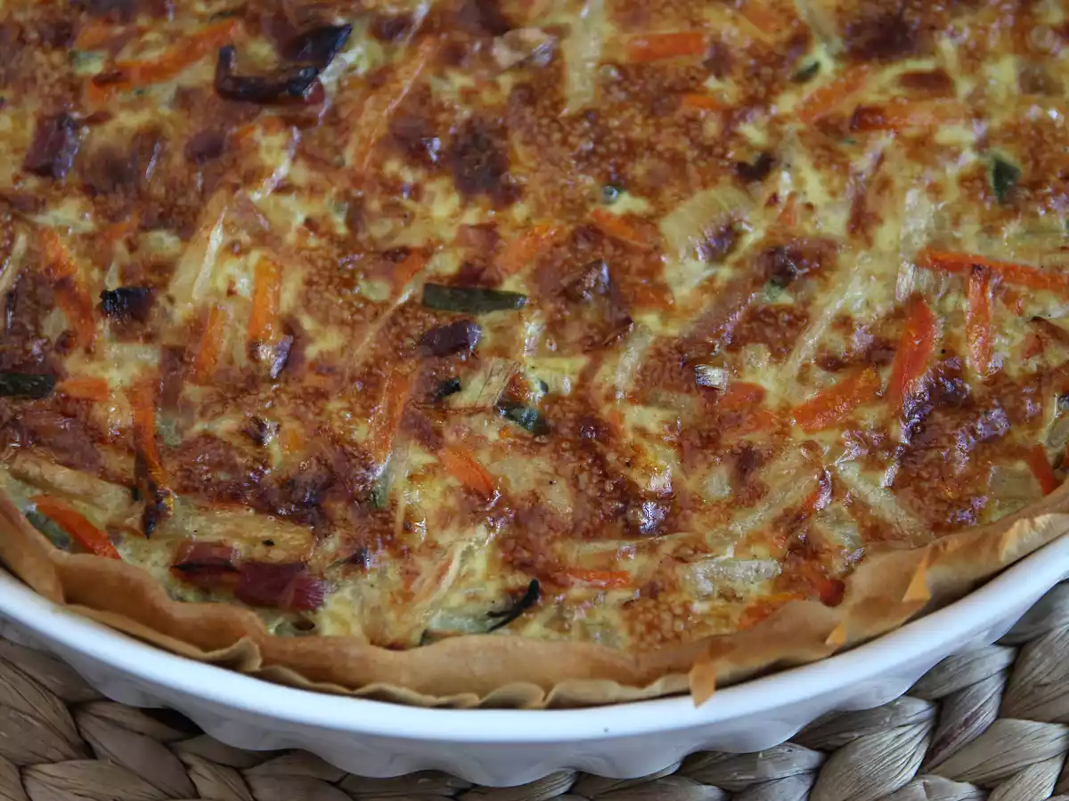 Quiche aux légumes et lardons qui plaît à tout le monde ! - photo 3